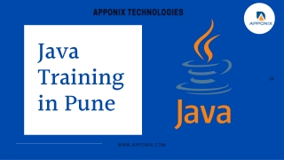 JAVA TRAINING IN PUNE