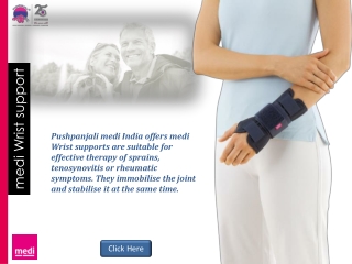 medi Wrist support | pushpanjali medi India Pvt Ltd