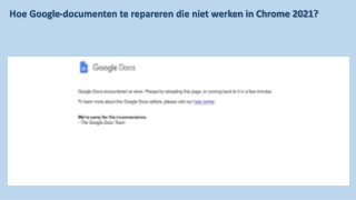 Hoe Google-documenten te repareren die niet werken in Chrome 2021?