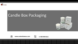 Logo printed cheap candle box packaging in USA