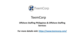 Company Offshore Staff Recruitment