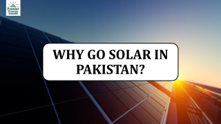 Why Go for Solar?