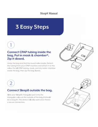 Sleep8 CPAP cleaner Manual