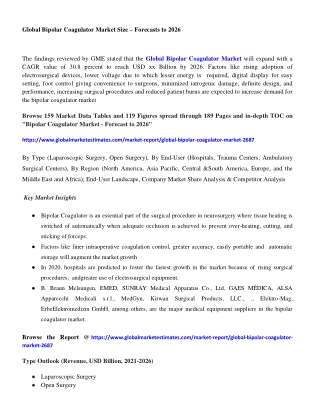 Global Bipolar Coagulator Market Research Report