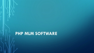 PHP  mlm software