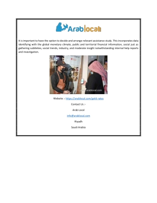 Gold Price in Saudi Arabia | Arablocal.com