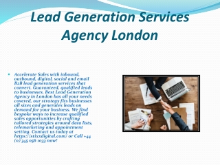 Lead Generation Services Agency London