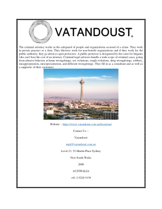 Iranian Lawyer Sydney | Vatandoust.com.au