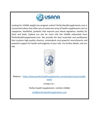 Usana Healthpak | Perfecthealthsupplements.com