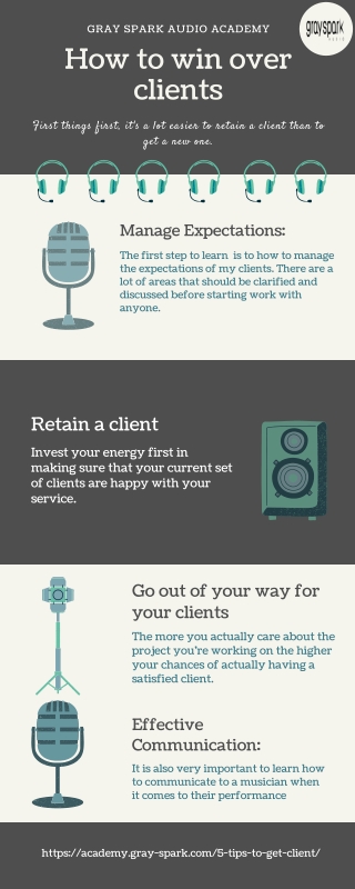 How to win over clients.