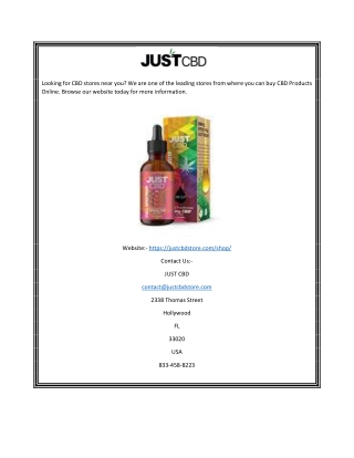 Just CBD | Justcbdstore.com