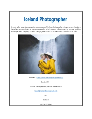 Photography in Iceland | Icelandphotographer.is