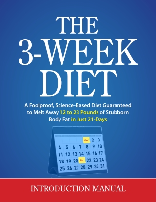 The 3 Weeks Diet Plan Manual