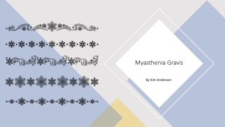 Mysthenia Gravis