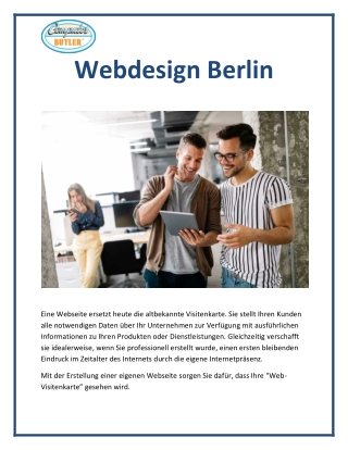 Webdesign Berlin