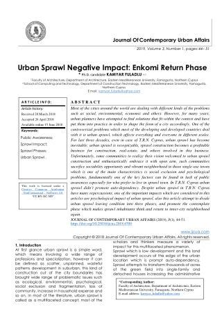 Urban Sprawl Negative Impact: Enkomi Return Phase