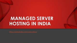 Managed Server Hosting in India