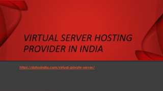 Virtual Server Hosting Provider in India