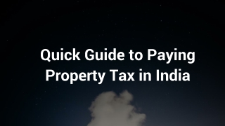 Pay your Property Tax Bill Online and Offline