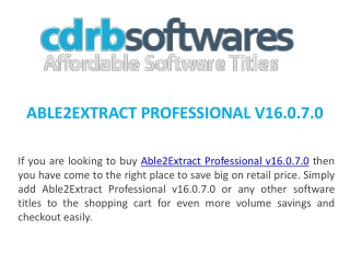 ABLE2EXTRACT PROFESSIONAL V16.0.7.0