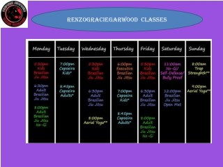 Renzograciegarwood Classes