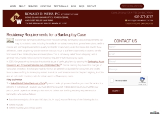 Requirements for a Bankruptcy Attorney Lawyer Sevice at Ny-Bankruptcy