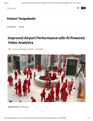 Improved Airport Performance with AI Powered Video Analytics