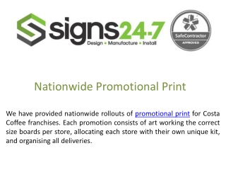 Nationwide Promotional Print