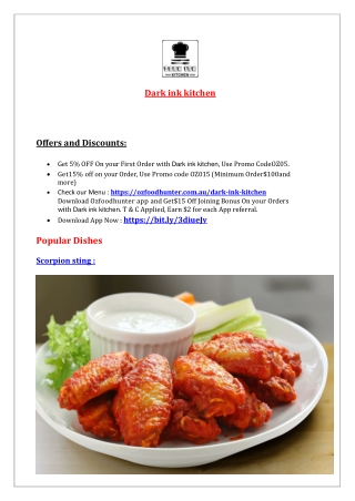 5 % Off - Dark ink kitchen American restaurant Croydon, NSW
