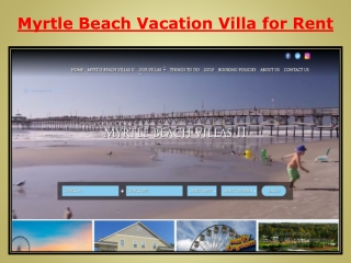 Myrtle Beach Vacation Villa for Rent