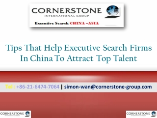 Tips That Help Executive Search Firms In China To Attract Top Talent