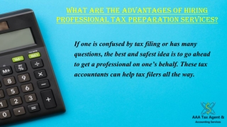 Tax preparation services in Penrith