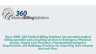 Michigan Urgent Care Medical Billing - 360 Medical Billing Solutions