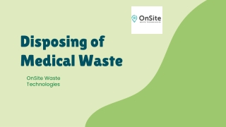 Disposing of Medical Waste