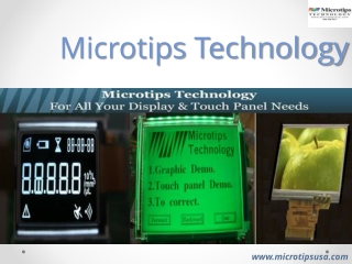 Top Custom LCD Screens and Display Module Manufacturer-Microtips technology