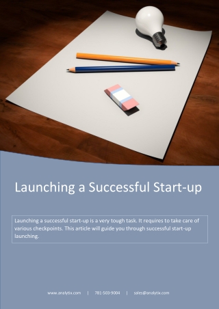 Launching a Successful Startup