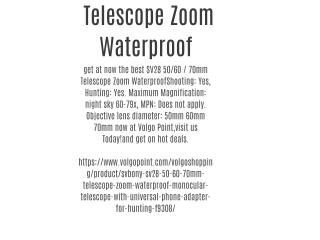Telescope Zoom Waterproof
