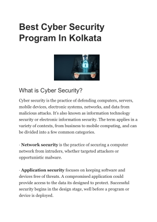 Ethical Hacking Training in kolkata - C|EHP (Certified Ethical Hacking Professional) Course