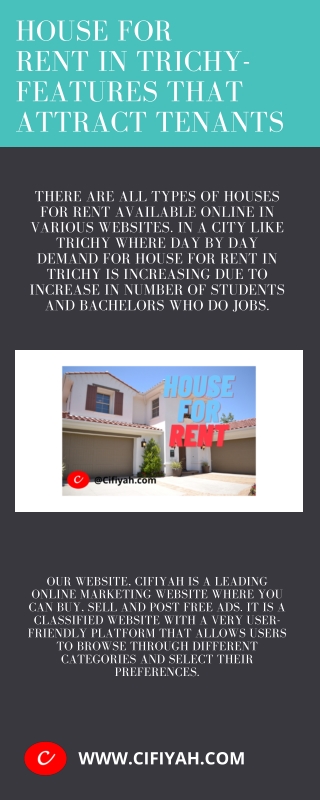 House for rent in Trichy-features that attract tenants