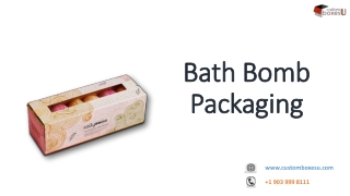 Bath bomb packaging with best printing designs