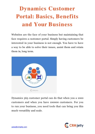 Dynamics Customer Portal: Basics, Benefits and Your Business