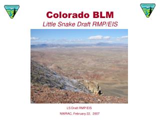 Colorado BLM Little Snake Draft RMP/EIS