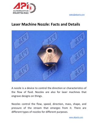 Laser Machine Nozzle: Facts and Details