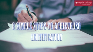 8 Simple Steps to Achieve ISO Certification