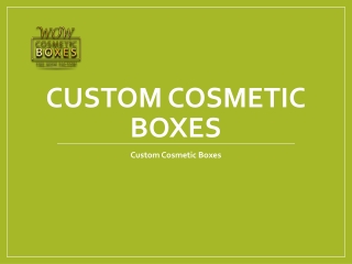 Custom Cosmetic Boxes