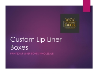 Custom Lip Liner Boxes