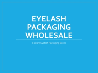 Eyelash Packaging Wholesale