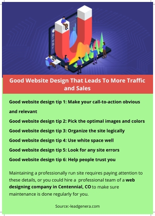 Good Website Design That Leads To More Traffic and Sales