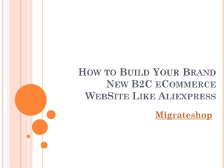 Create B2C eCommerce Website like Themeforest