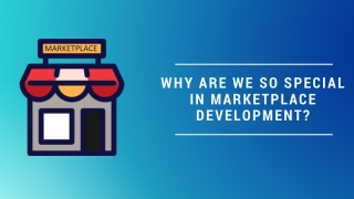 Why Are We So Special in Marketplace Development?